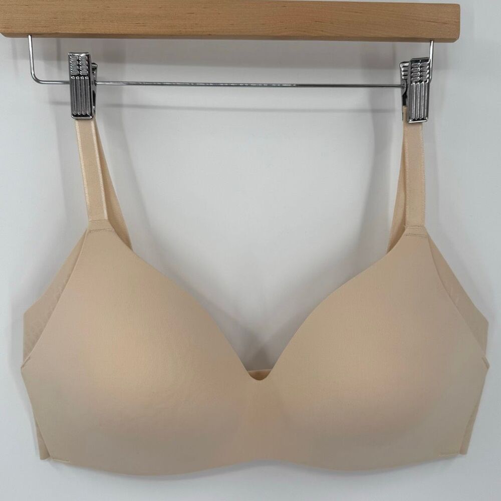 Knix WingWoman Contour Bra Wireless Warm Sand Women Size 5 Converts To 32DD/E